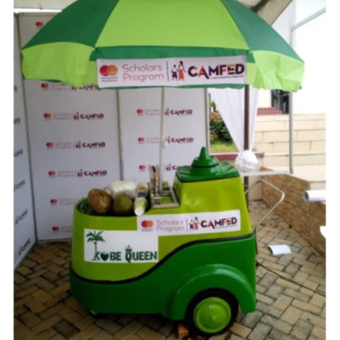 Nigeria coconut water cart