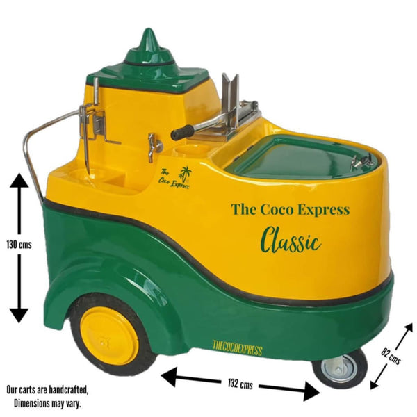 The Coco Express Coconut Water Cart Classic Dimensions