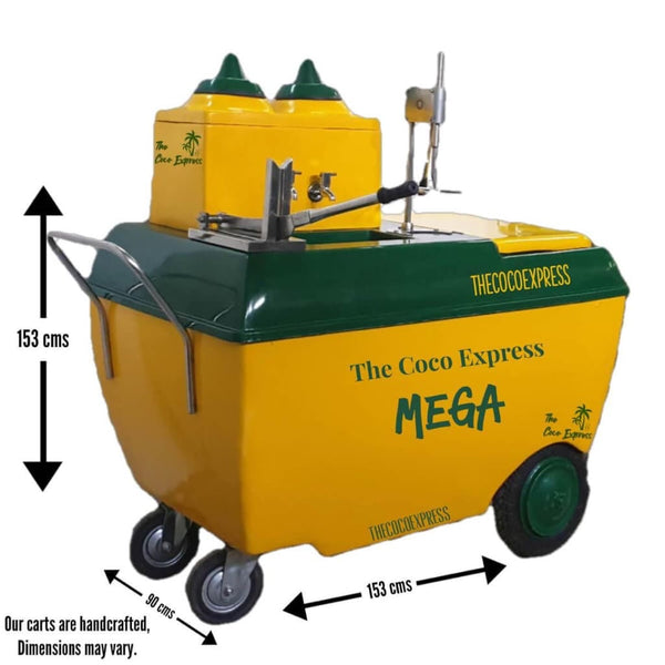 Mega Coconut Water Cart Dimensions