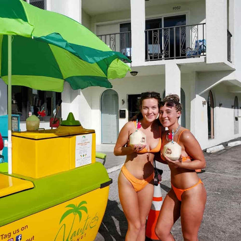 coconut water cart in miami