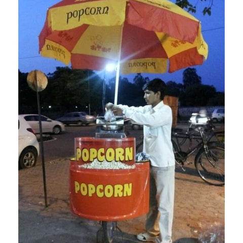 popcorn machine on bike