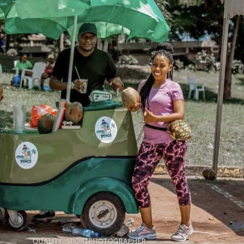 tender coconut water vending cart