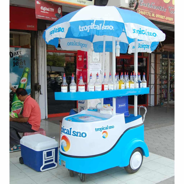 Ice Shaver Cart in Market