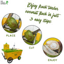 Coconut Cutting Process
